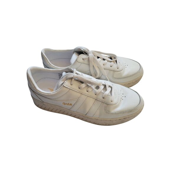 Gola Grandslam Leather Sneakers Size 7.5  Casual Everyday Wear Chic Timeless - Picture 2 of 8
